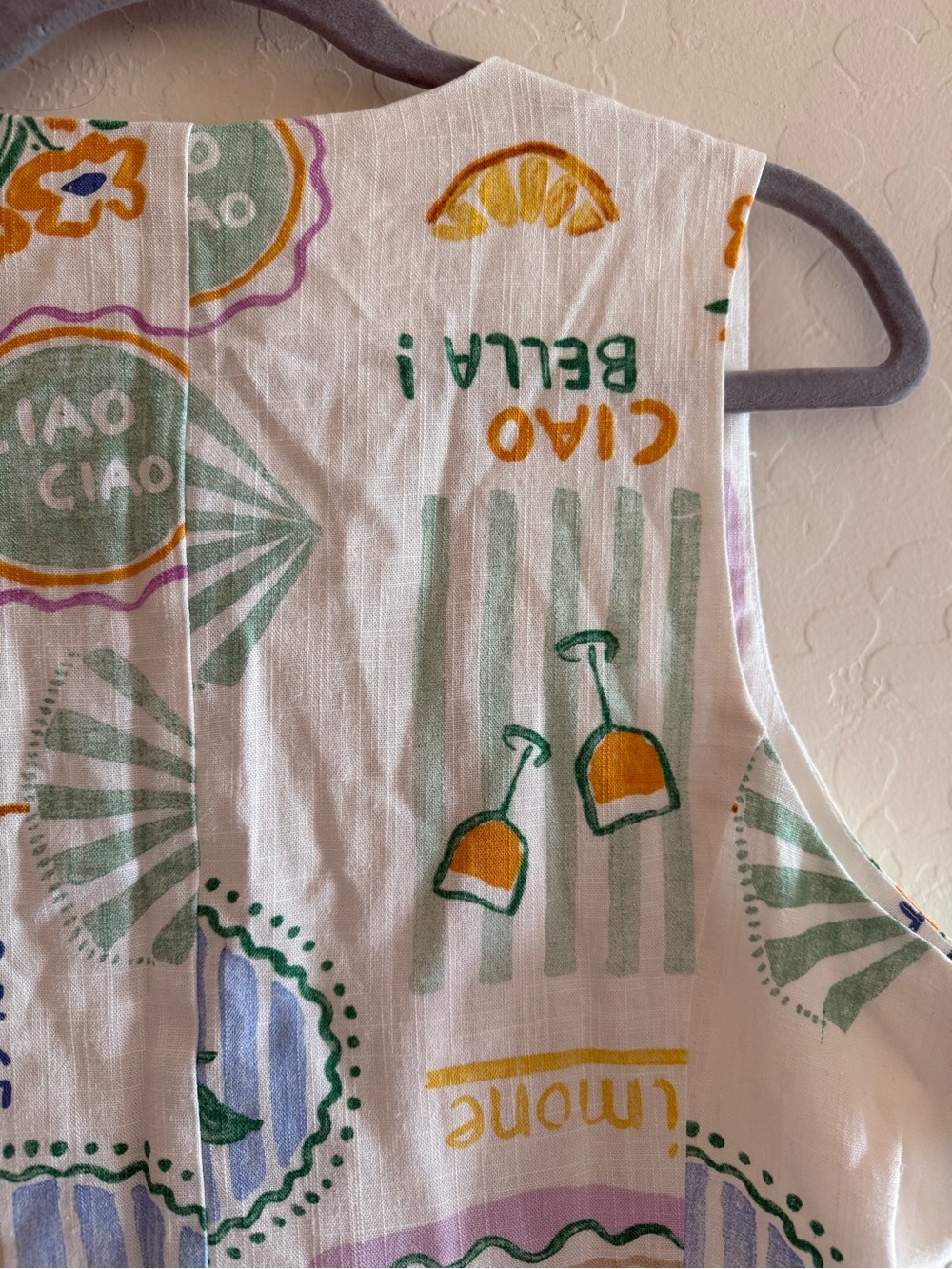 Paper Heart, large, linen blend vest - Picture 9 of 13
